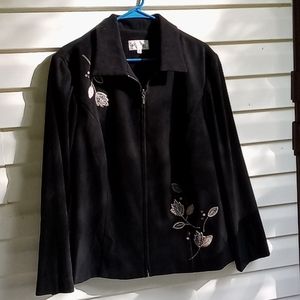 Black with Grey Floral Jacket